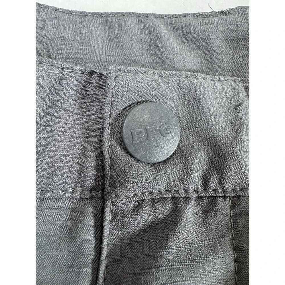 Columbia PFG Mens Gray Ripstop Fishing Shorts Performance Outdoor Size 34 35